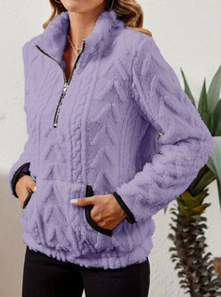 Textured Fleece Half-Zip
