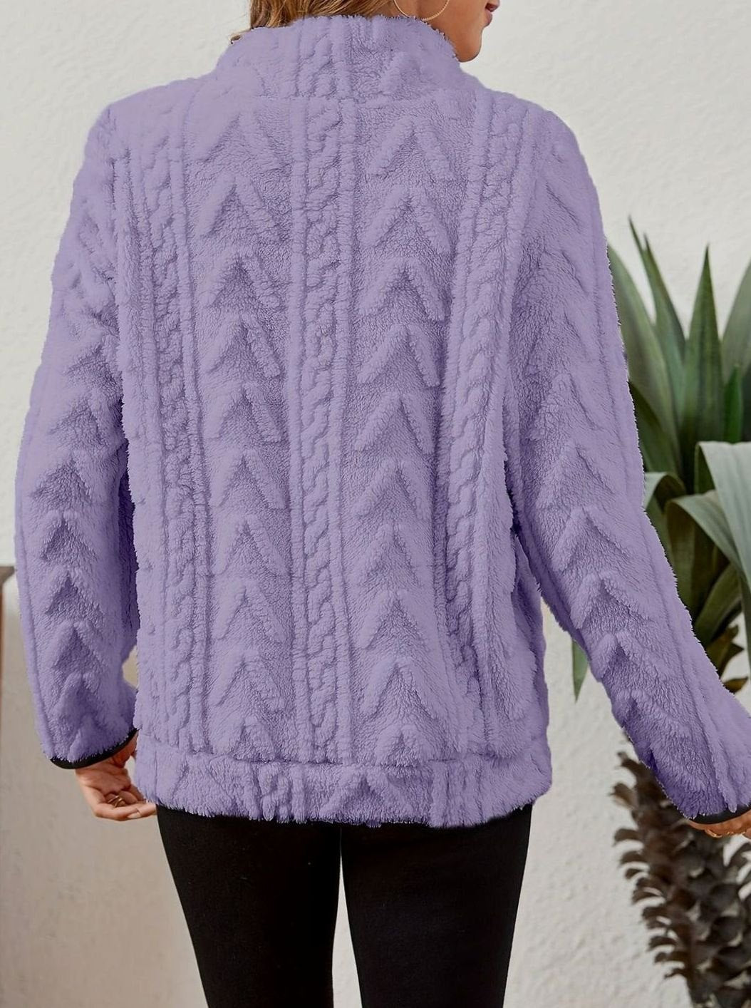 Textured Fleece Half-Zip