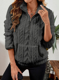 Textured Fleece Half-Zip