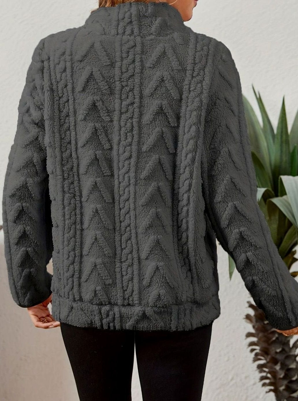Textured Fleece Half-Zip