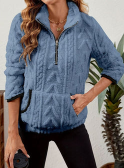Textured Fleece Half-Zip