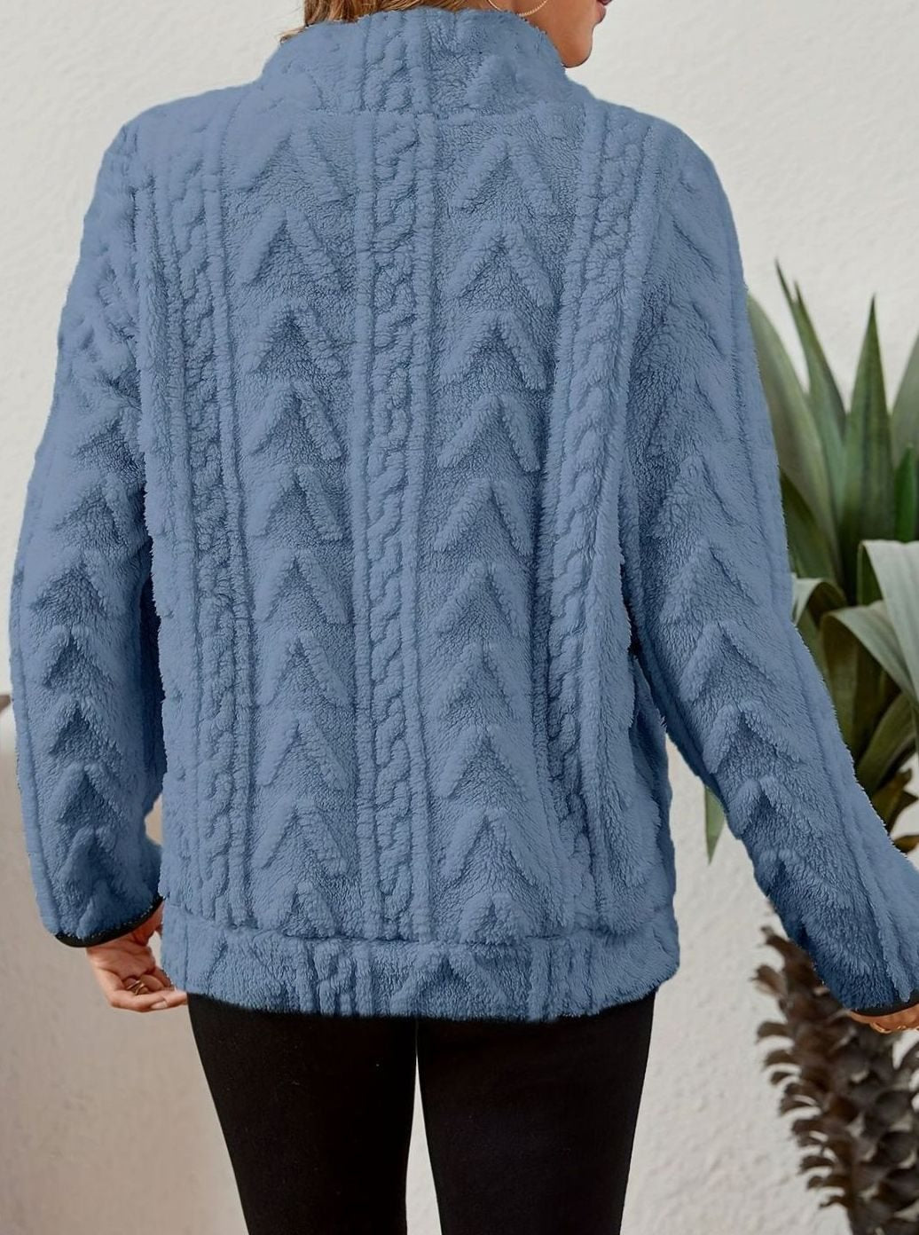 Textured Fleece Half-Zip