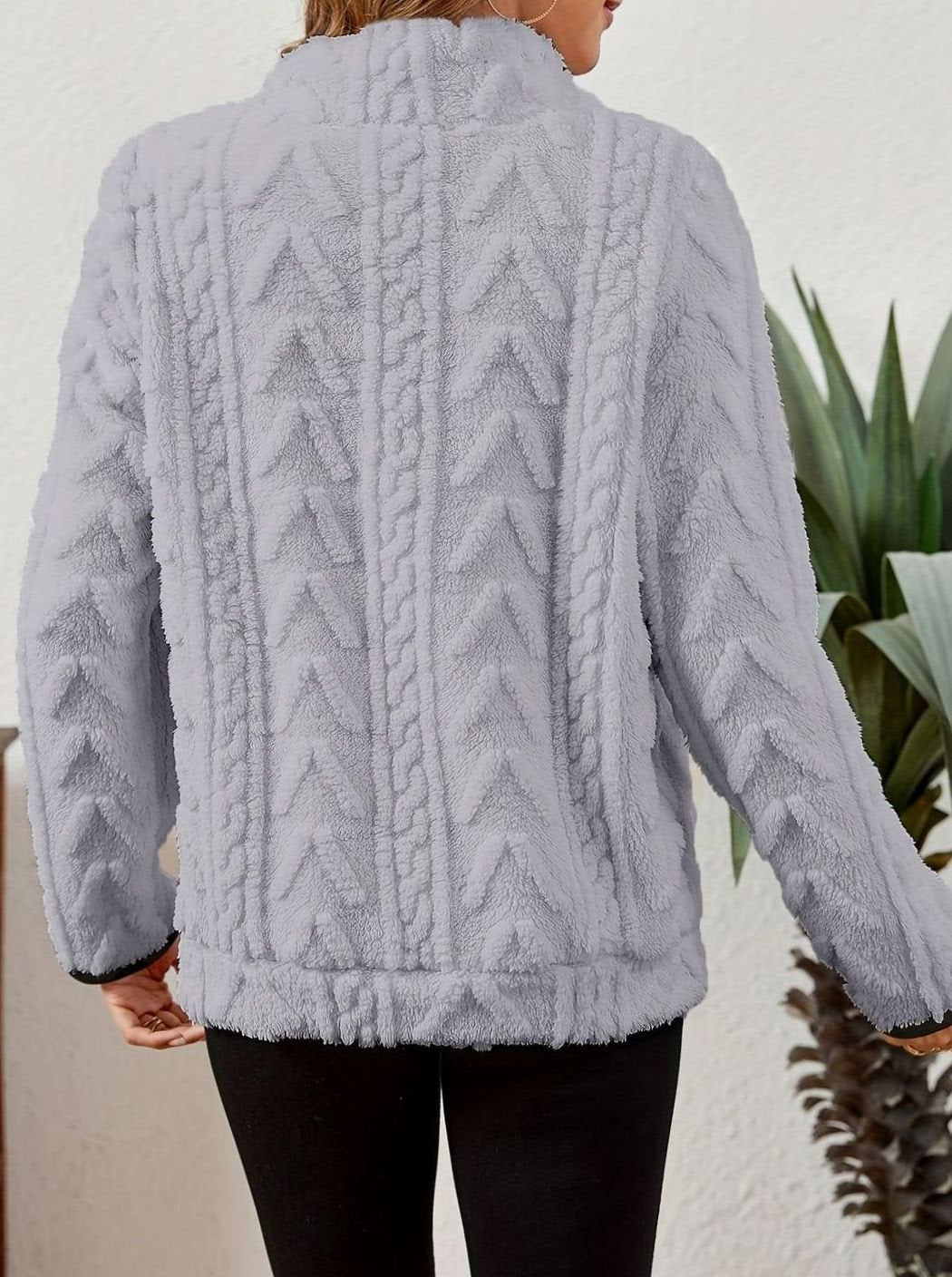 Textured Fleece Half-Zip