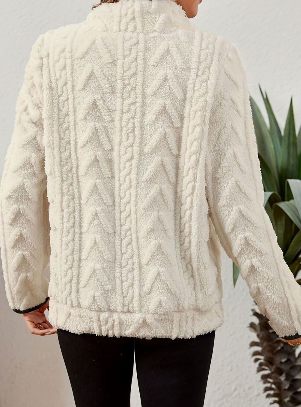 Textured Fleece Half-Zip