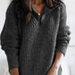 Cable Half-Zip Collar Jumper