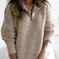 Cable Half-Zip Collar Jumper