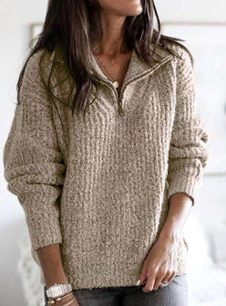Cable Half-Zip Collar Jumper