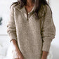Stand Collar Half-Zip Jumper