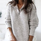 Stand Collar Half-Zip Jumper