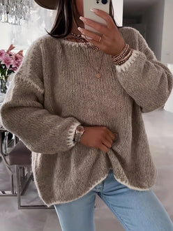 Chunky Boat Neck Jumper