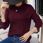 Mixed Rib Side Slit Jumper