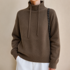 Chunky Knit Hoodie Jumper