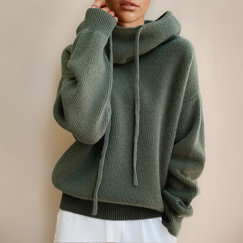 Chunky Knit Hoodie Jumper