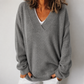 Relaxed Deep V Jumper