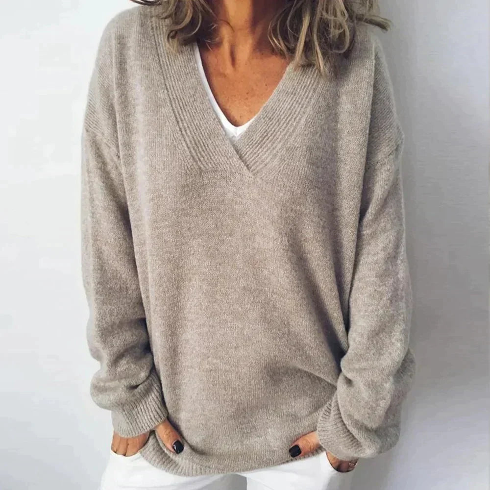 Relaxed Deep V Jumper