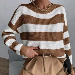 Two-Tone Stripe Jumper