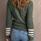 Striped Cuff Crewneck Jumper