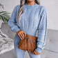 Cropped Cable Puff Sleeve Jumper