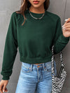 Cropped Raglan Sweatshirt