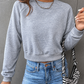 Cropped Raglan Sweatshirt