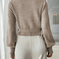 Cropped Wrap Tie Jumper