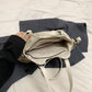 Shoulder Bag Faux Leather with Top Handles, Front Pockets and Strap