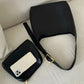 Shoulder Bag Faux Leather with Built-In Pouch and Magnetic Closure