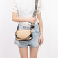 Crossbody Bag Straw Faux Leather with Adjustable Strap