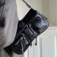 Crossbody Bag Faux Leather with Magnetic Flap and Zip Pockets