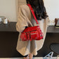 Crossbody Bag Faux Leather with Magnetic Flap and Zip Pockets