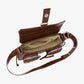 Crossbody Bag Faux Leather with Magnetic Flap and Zip Pockets