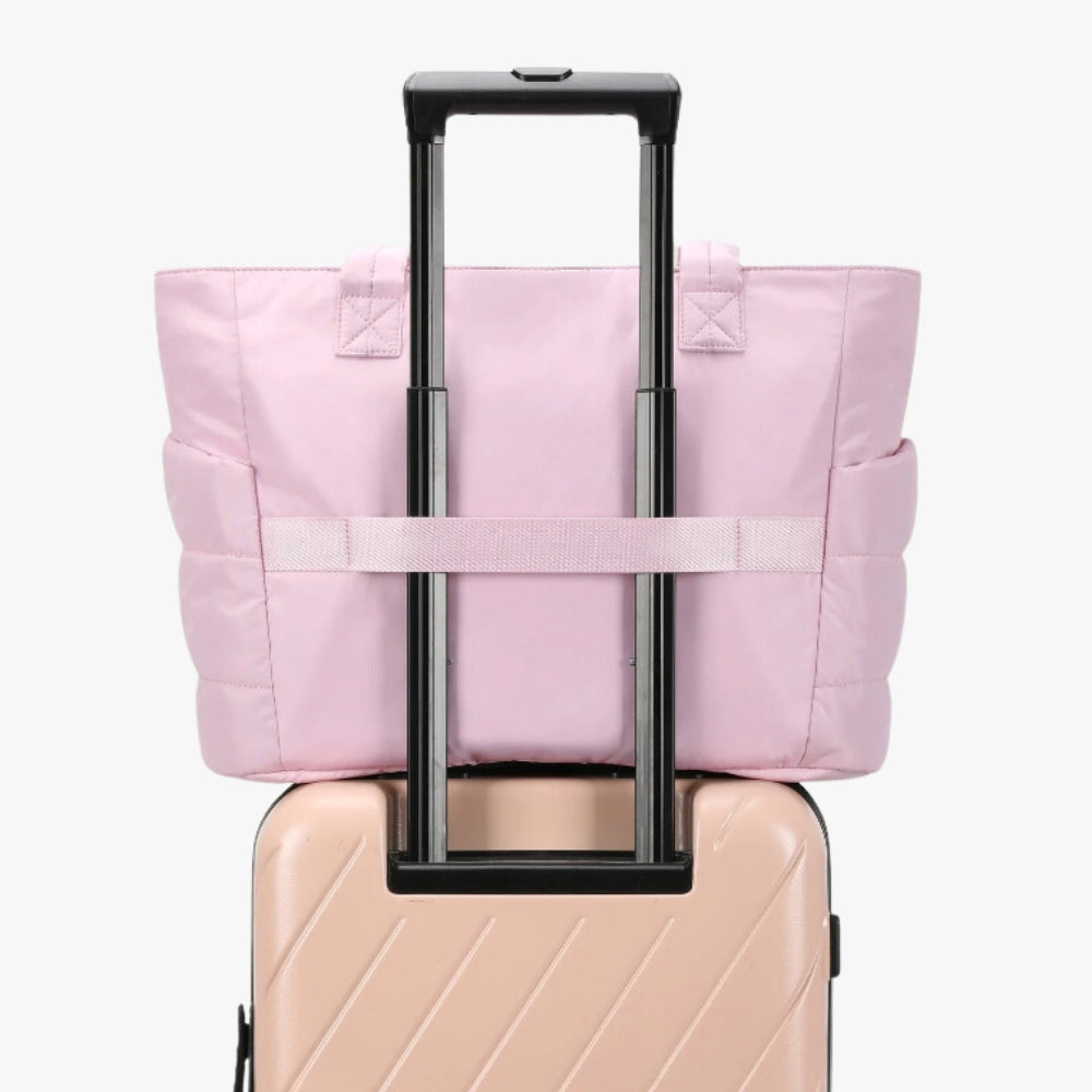 Tote Bag Nylon Ultra Lightweight with Zip and Interior Pockets