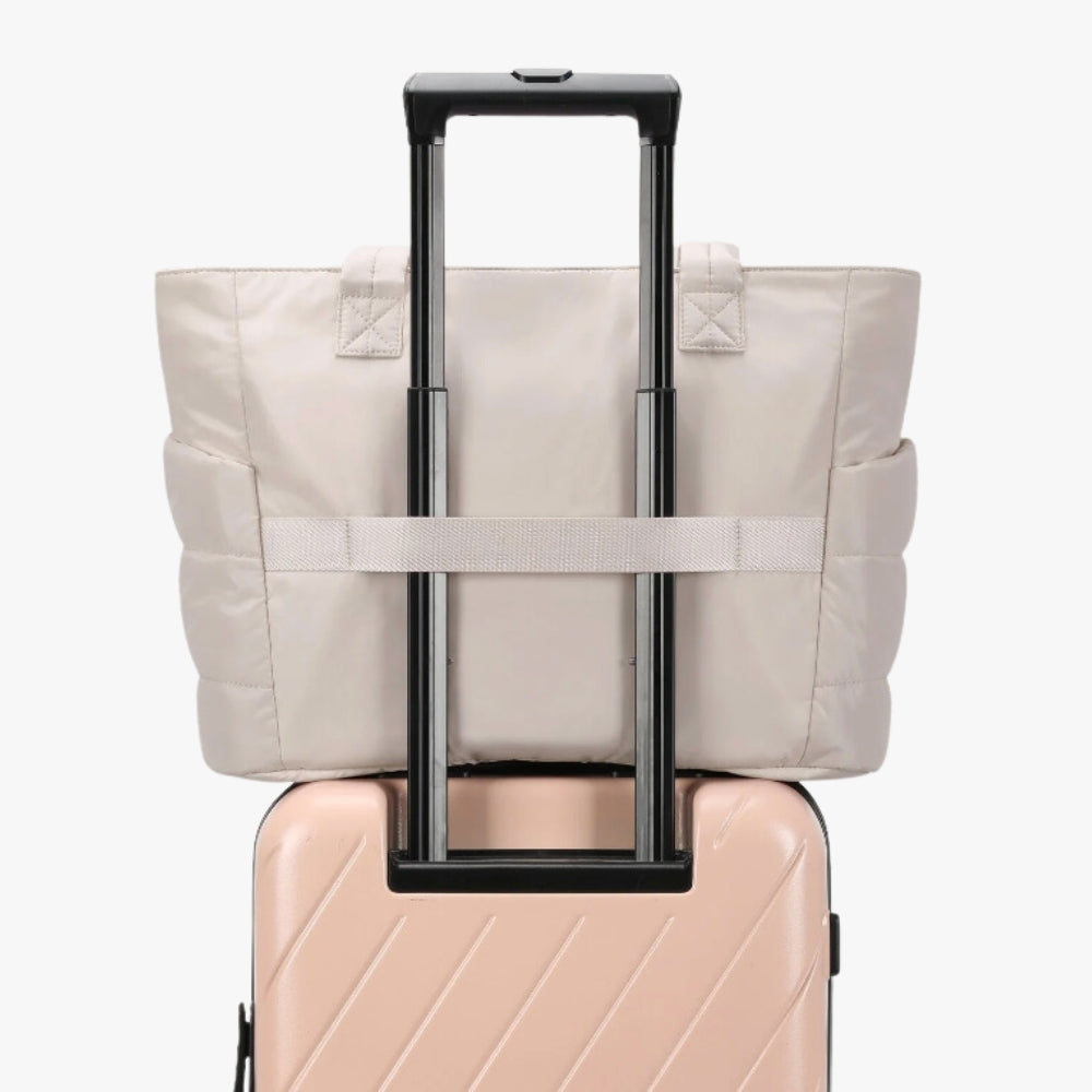 Tote Bag Nylon Ultra Lightweight with Zip and Interior Pockets