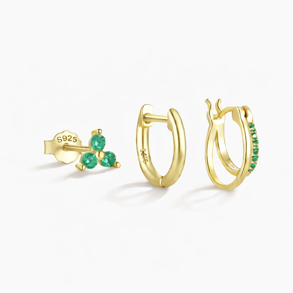 Evara Hoops Earrings Set
