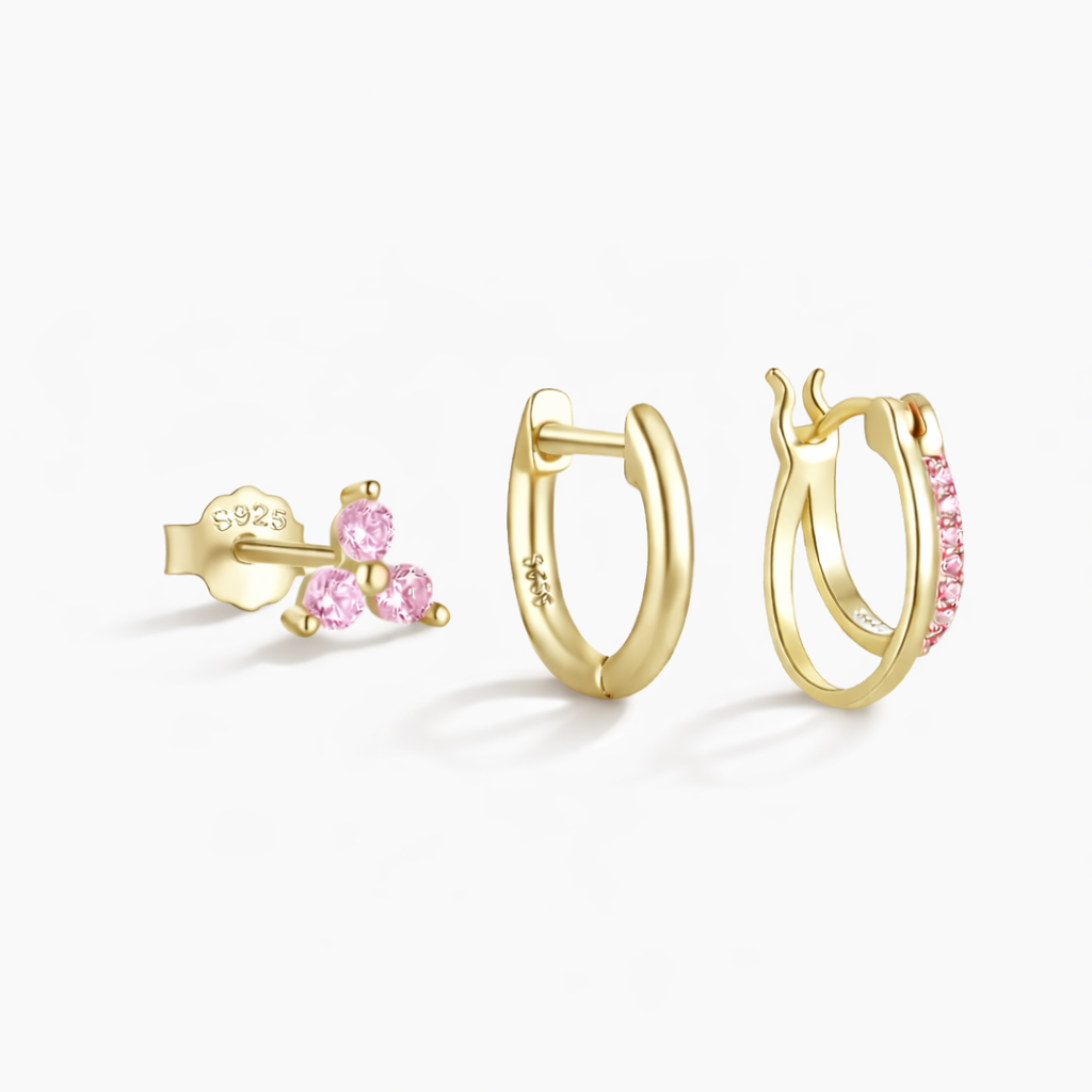 Evara Hoops Earrings Set