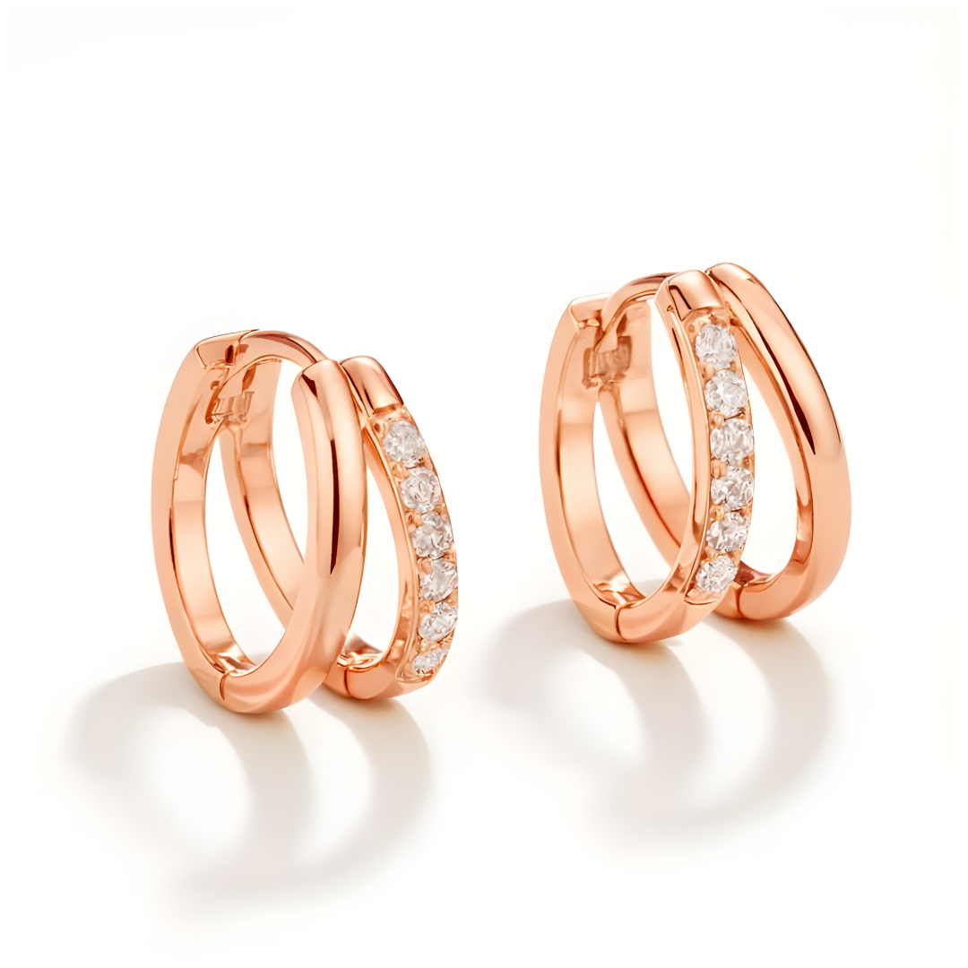 Andrea Double Hoops Earring Set