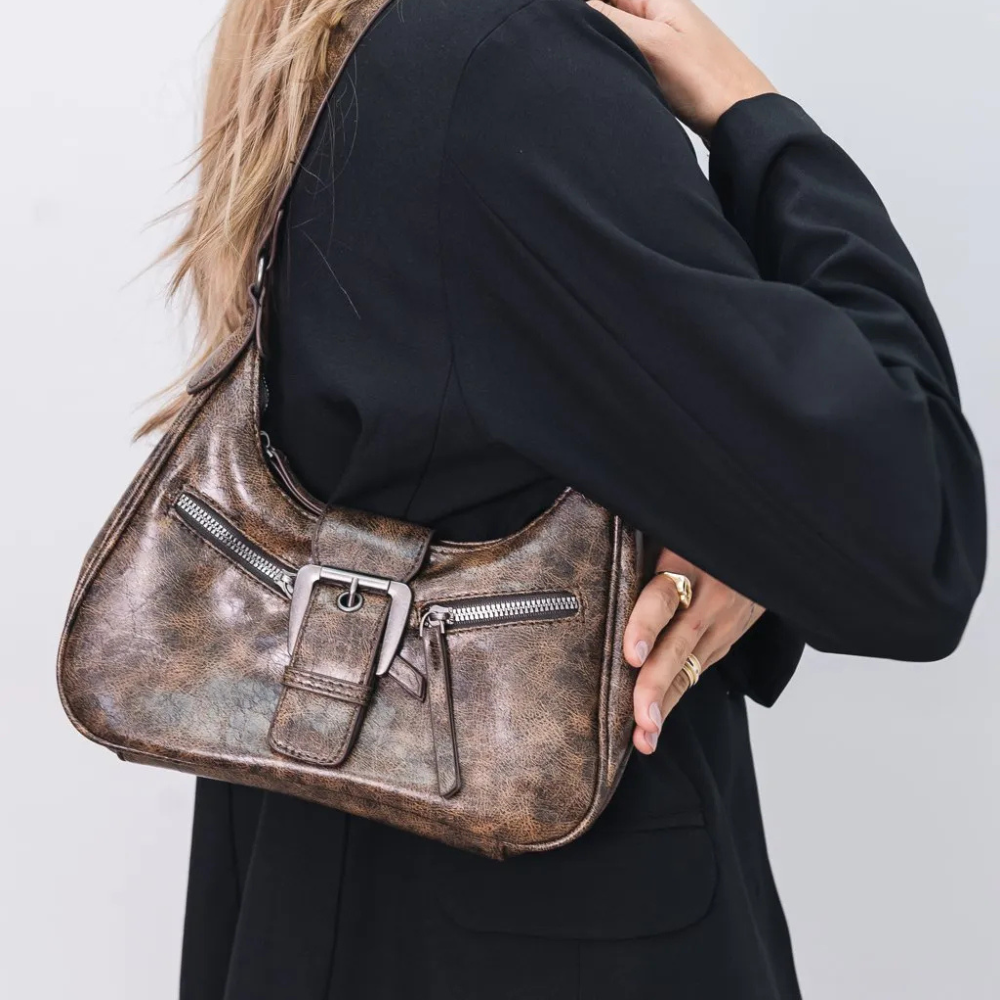 Crossbody Bag Faux Leather with Removable Strap and Handle