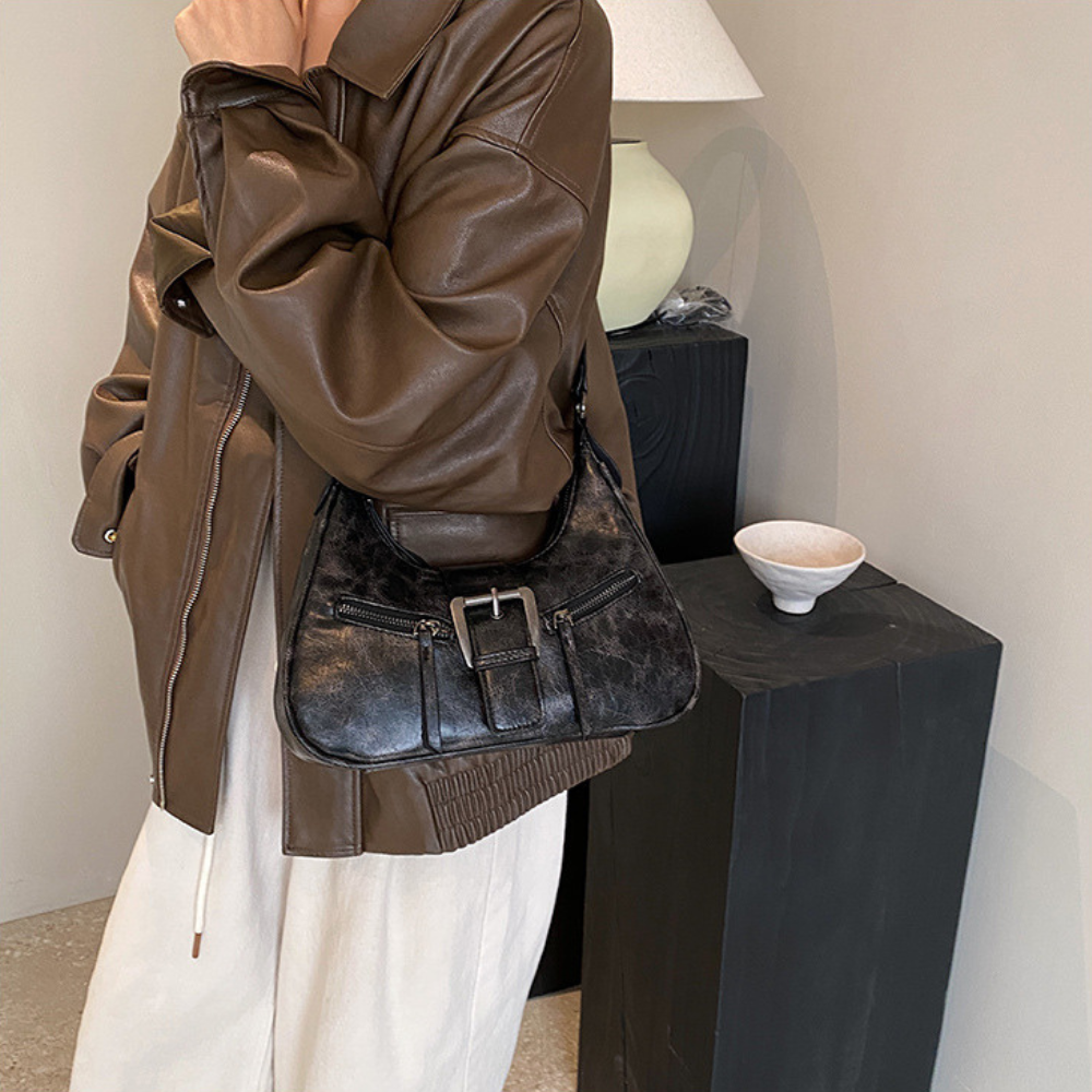 Crossbody Bag Faux Leather with Removable Strap and Handle