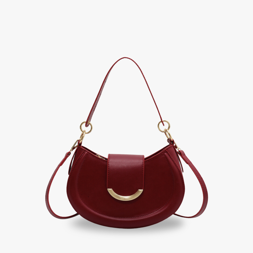 Crossbody Bag Faux Leather with Top Handle and Removable Strap