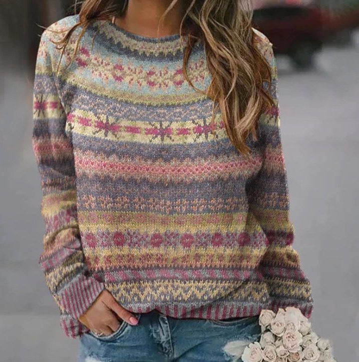 Floral Fair Isle Jumper