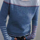 Contrast Shoulder Fine Knit Jumper