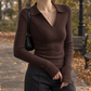 Fitted Polo Collar Jumper