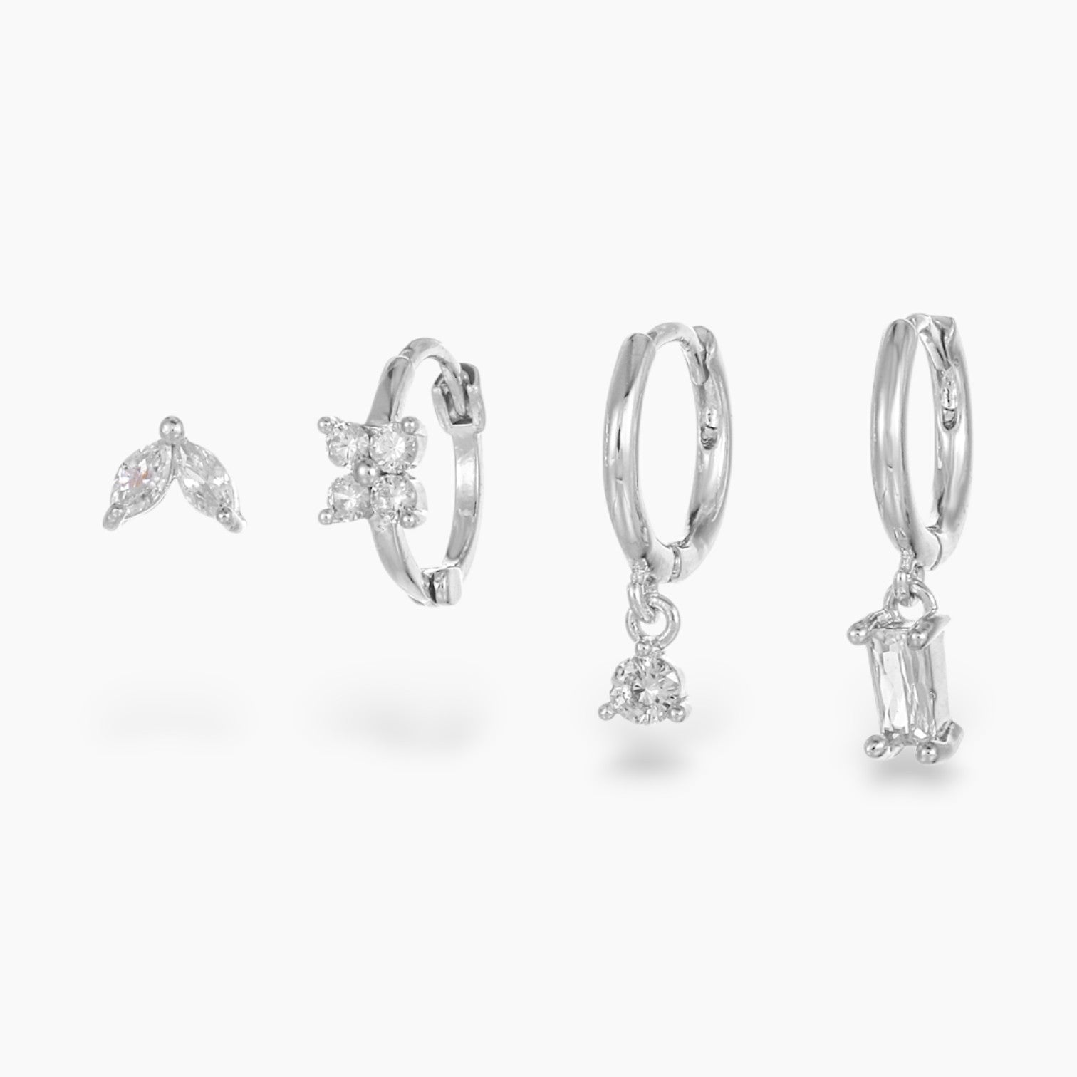 Naviiz Earrings Naviiz Silver  Silver