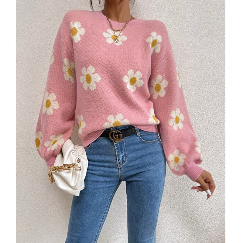 Daisy Puff Sleeve Jumper