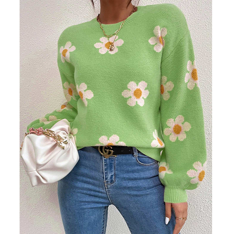 Daisy Puff Sleeve Jumper