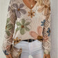 Floral Crochet Sleeve Jumper