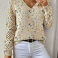 Floral Crochet Sleeve Jumper