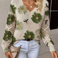 Floral Crochet Sleeve Jumper