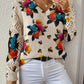 Floral Crochet Sleeve Jumper