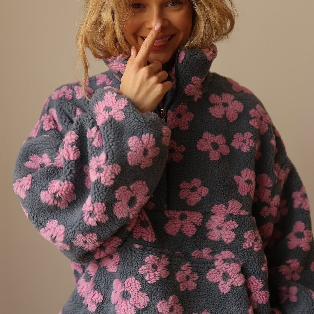 Daisy Teddy Fleece Half-Zip